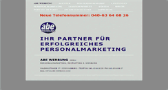 Desktop Screenshot of abe-werbung.com